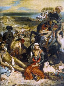 The Massacre At Chios (detail) — Eugène Delacroix