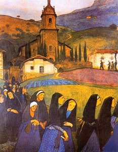Procesión En Ceánuri — Aurelio Arteta