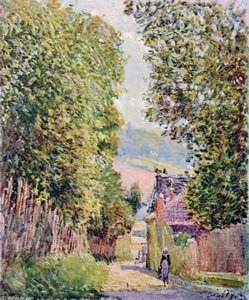 A Street In Louveciennes — Alfred Sisley