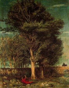 The Poet's Farewell — Giorgio De Chirico, Neo-baroque Surrealism