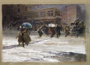 Before The Flatiron Building Was Built, — Everett Shinn