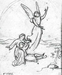 Angel Appearing To The Shepards — Mariano Fortuny