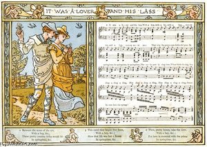 It Was A Lover And His Lass - — Walter Crane