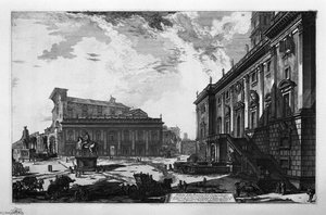 View Of The Piazza Del Campidoglio — Giovanni Battista Piranesi