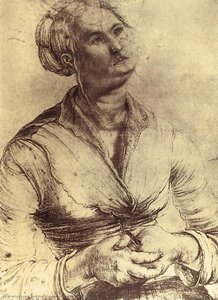 Woman Looking Up — Matthias Grünewald, Northern Renaissance