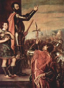The Marchese Del Vasto Addressing His Troops — Titian