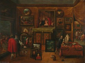 The Interior Of A Picture Gallery — Frans Iii Francken, Baroque