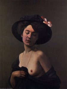 Woman With A Black Hat — Félix Vallotton, Realism