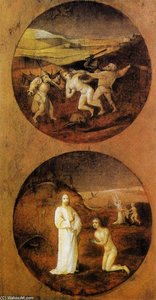 Mankind Beset By Devils (reverse Of Noah Panel) — Hieronymus Bosch
