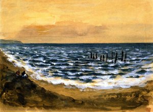 The Sea At Dieppe — Eugène Delacroix