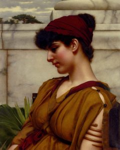 A Classical Beauty In Profile — R.b.a John William Godward