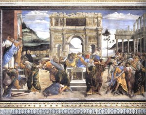 The Punishment Of Korah, Dathan And Abiram — Sandro Botticelli