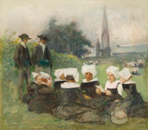 Study for 'Breton Women at a Pardon'