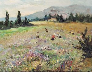 Fields At Biot, On The French Riviera — Marcel Dyf
