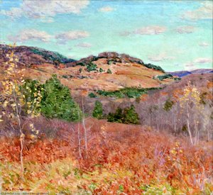 Purple And Gold — Willard Leroy Metcalf, Impressionism