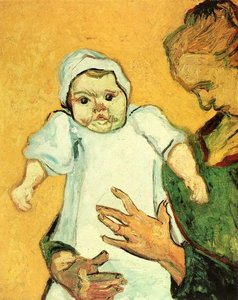Mother Roulin With Her Baby — Vincent Willem Van Gogh, Post-impressionism