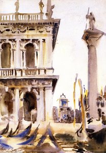Corner Of The Libreria, Venice — John Singer Sargent