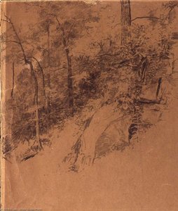 Study Of Trees — Homer Dodge Martin, Hudson River School