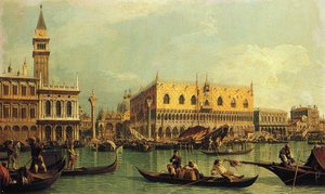 Piazzetand The Doge S Palace From The Bacino Di San Marco — Canaletto