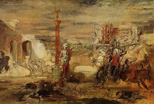 Death Offers The Crown To The Tornament Vircor — Gustave Moreau