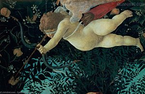 Detail Of Cupid, From The Primavera — Sandro Botticelli
