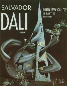 The Sphere Attacks The Pyramid. Cover Of The Catalogue Of The Exhibition At Julien Levy's In New York., 1939 — Salvador Dalí