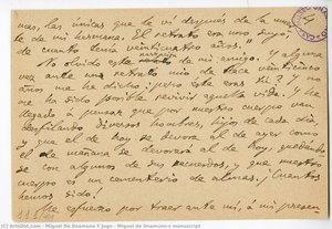Miguel De Unamuno´s Manuscript — Miguel De Unamuno