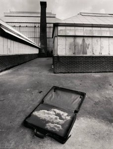 Untitled (clouds And Briefcase) — Jerry N. Uelsmann