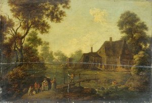 Landscape With A Footbridge — George Smith