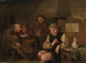 Rustic Tavern Interior — Egbert Van Heemskerck Ii