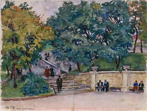 Essentuki. The Park. — Pyotr Konchalovsky, Impressionism