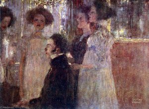 Schubert At The Piano I — Gustav Klimt