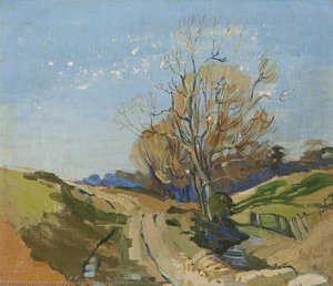 Landscape with Bare Trees