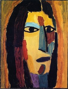 Mystical Head: John The Baptist — Alexej Von Jawlensky, Expressionism