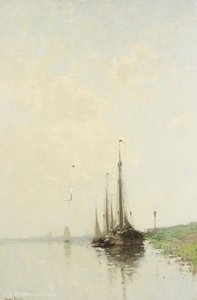Dutch River Scene — Cornelis Kuypers