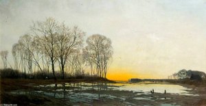 Evening On The Isar — Karl Heffner