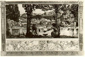 Narcissus And Echo I — Max Klinger, Symbolism
