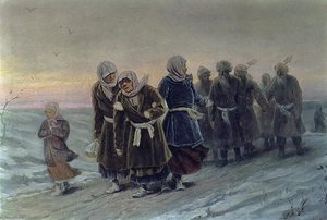 Return Of The Peasants From A Funeral In The Winter — Vasily Grigoryevich Perov