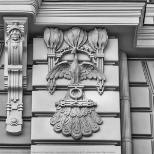 Apartment Building At 13 Alberta Iela, Riga, Latvia — Mikhail Osipovich Eisenstein