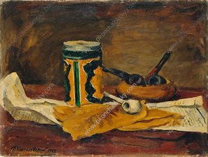 Still Life. Tobacco Leaves. — Pyotr Konchalovsky