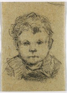 Emil Gauguin As A Child, Wearing A Collared Shirt — Eugène Henri Paul Gauguin