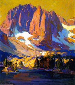 Mount Alice At Sunset — Franz Bischoff, Impressionism