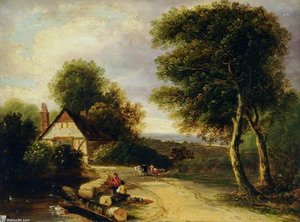 Landscape With A River — Frederick Richard Lee