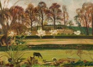 Early Spring Landscape, Dedham — Sir Alfred James Munnings, Impressionism