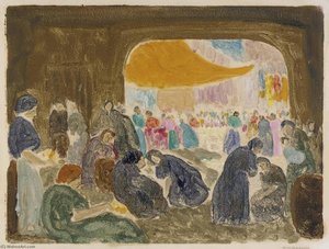 (figures In Doorway) — Abraham Walkowitz