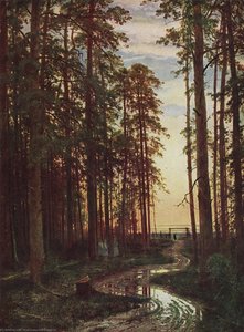 Evening In A Pine Forest — Ivan Ivanovich Shishkin