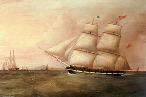 The Brig Rapid Inward Bound For Liverpool Off Point Lynas — Joseph Heard