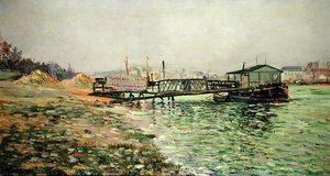 The Seine At Quai St. Bernard — Paul Signac