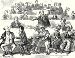 An Admonitory Gesture From Perker Restrained Him, — Hablot Knight Browne