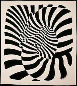 Hanging Entitled, Zebres — Victor Vasarely